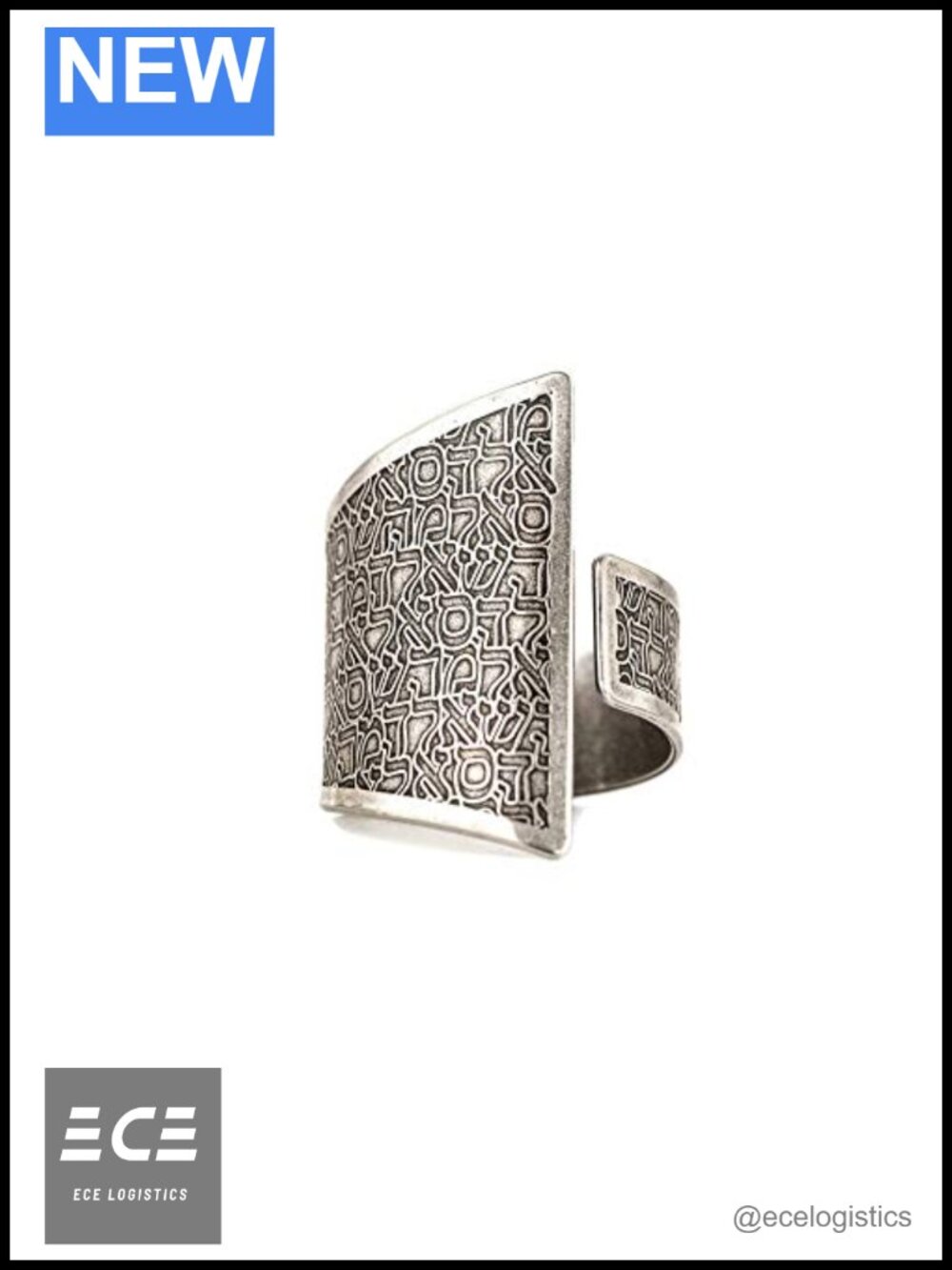 72 Names of God Ring 925 Sterling Silver Plated Brass Hebrew Judaica Adjustable